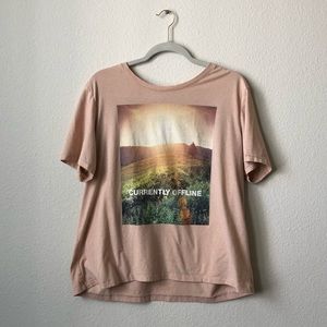 H&M graphic tee (peachy color)